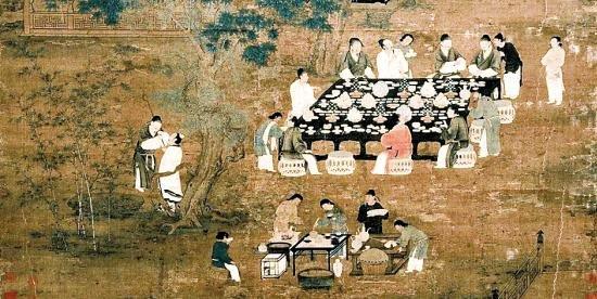 古代宴饮图(资料图 图源网络)